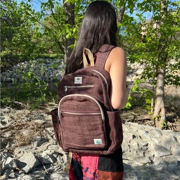 Kailash Himalayan Pure Hemp Brown Backpack - Picture 11 of 16